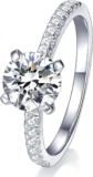 טבעת Moissanite בעיצוב ייחודי מבית IMOLOVE
